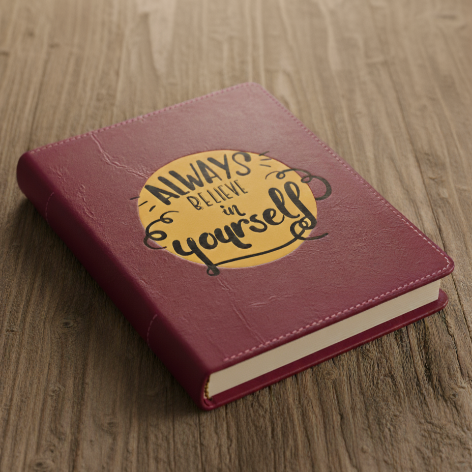 Dark Pink Printed Diary