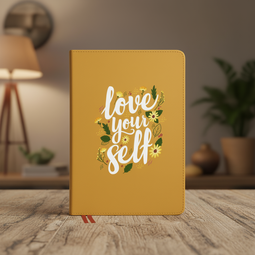 Yellow Printed Diary