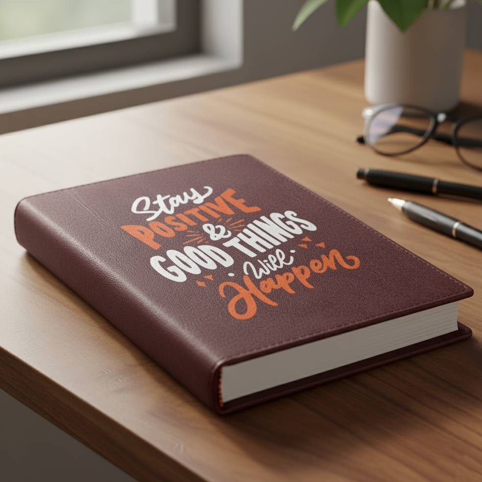 Maroon Printed Diary