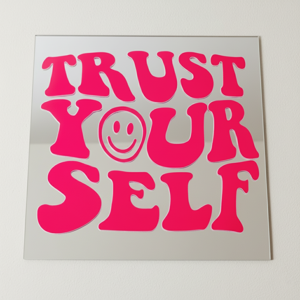 Trust Yourself Aesthetic Mirror