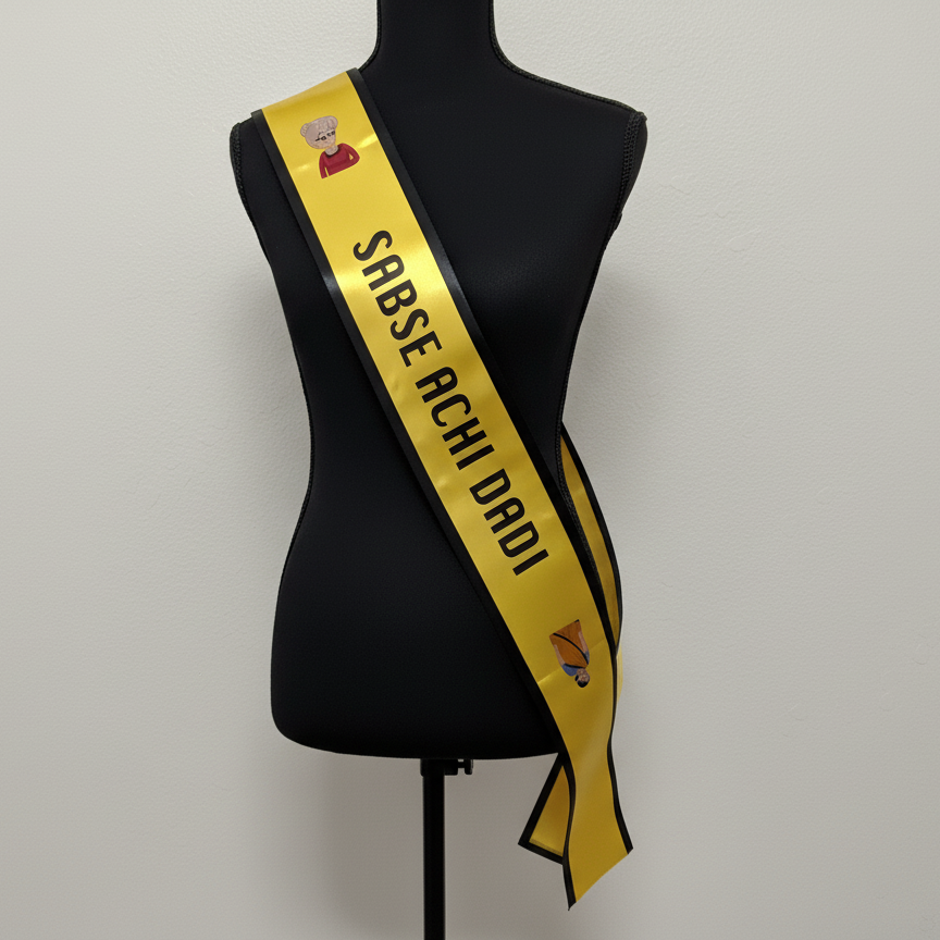 Yellow Party Sash