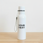 Custom Text Printed Steel Bottle