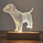 Wireframe Pup LED Acrylic Lamp