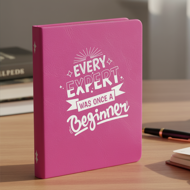 Pink Printed Diary