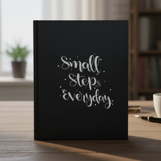 Black Printed Diary