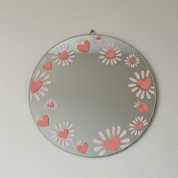 Hearts & Blooms Decorative Mirror