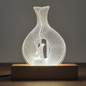 Modern Geometric Bird Vase LED Acrylic Lamp